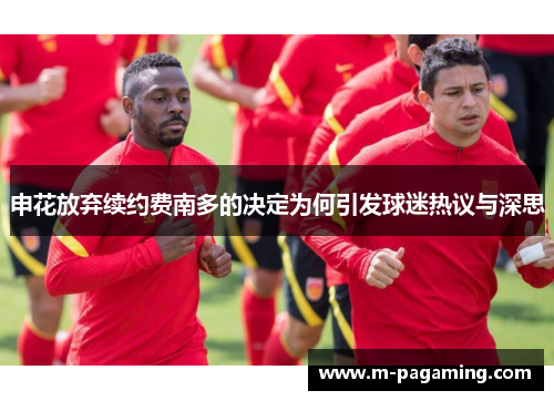 申花放弃续约费南多的决定为何引发球迷热议与深思 申花放弃续约费南多的决定为何引发球迷热议与深思